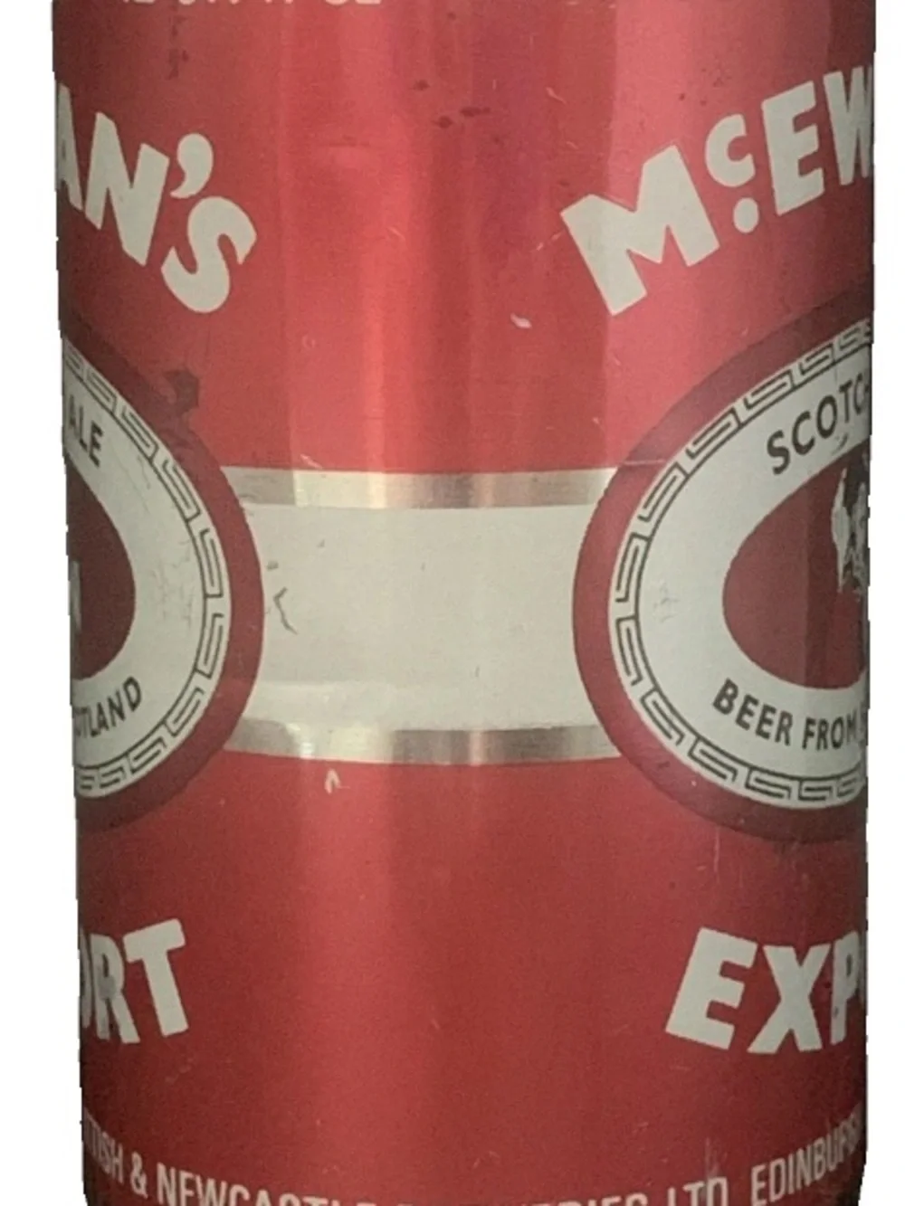 Vintage Beer Can McEwan's Scotch Ale Beer Export From Scotland Pull Tab Empty